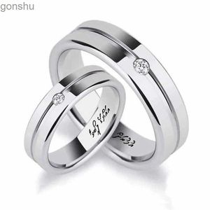 Para pierścieni Strollgirl 925 Sterling Srebrne spersonalizowane rzeźbione nazwisko Para palca Pierścień Kobiety Spersonalizowane prezenty na biżuterię ślubną Bezpłatna dostawa wx