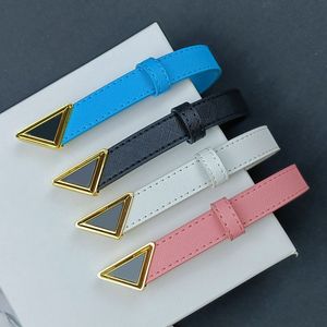 Designer Belts Women Dress Belt Fashion Belt Waistband For Dresses Thin Small Metal Buckle Smooth Narrow Quiet Real Leather Strap 2.0cm Width Black White Blue Pink