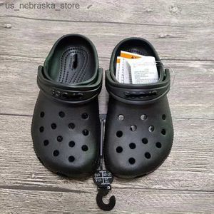 Slipper Kids Sandals Классическая пляжная обувь мягкие тапочки для мальчиков девочки слайды для малышей садовые скандалы с скандалами мужчин CR0 240403 Q240409