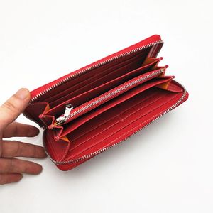 Fashion Women Men Wallet Classic Organizer Long Zipper Wallets Coated Canvas With Real Leather Inside Clutch Purse With Box 237C