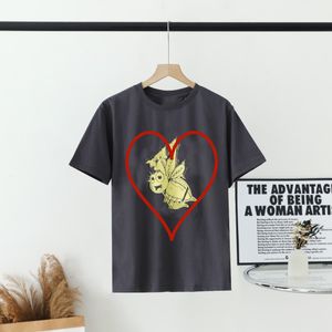 Tshirt Womens Designer T-shirt Cherry Printing Loose Crew Hals Kort ärm Cotton Commer Casual Tops 2024 Summer Tees Y2K Streetwear Nymx