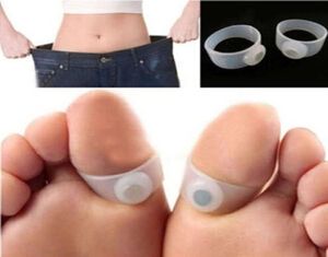Ímã perdem peso nova tecnologia saudável perda slim dedo dedo anel adesivo de silicone pés de silicone pés 1 par2pcs2287048