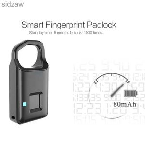 Smart Lock Nya elektroniska hänglås till salu 2022 Fingeravtryck Locks Smarta Locks Home Bagage Dormitory Locks Warehouse Door Locks Waterproof WX