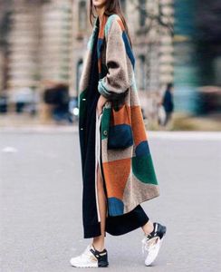 Fashion Womens Winter sweater Thick warm designer woolen coat design Xlong wool blend Faux Outerwear Windbreaker Teddy Fleece cas4323372