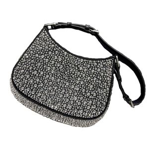 Cleo Hobo Faux Crystal Wysokiej jakości torby żeńska luksusowa torebka lady na ramię nadgarstka europejska ozdoba obiadowa