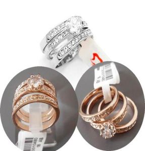 Anéis de jóias da moda para mulheres, senhoras rovski cristal 18k banhado a ouro diamante shinestone ring4118086