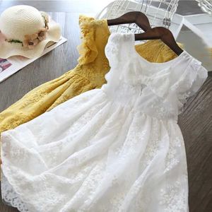 Mädchenkleider 2023 Mädchen Kleid brandneue Babykleidung Prinzessin Spitze Blume Geburtstagskleid Sommer Kinder Partykinder Kleider für Mädchen 3-8 Ys