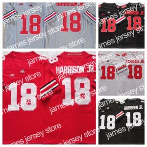 NCAA OSU 오하이오 주 Buckeyes College Football Jersey 18 Harrison Jr Travis Size S M L XL 2XL 3XL 여성 2024 최신 스타일