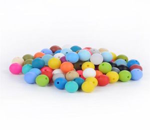 12mm silikonpärlor matklass Tanding pärlor ammande tugga runda lösa pärlor färgglada diy halsband teether smycken sensory acce7097776