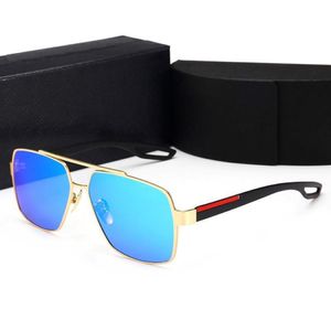 Retro Polariserad lyx Mens Designer Solglasögon Rimless Gold Plated Square Frame Brand Sun Glasses Fashion Eyewear With Case 298J