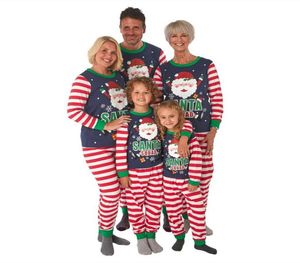 2020 Matching Family Christmas Pigiamas Set Father Women Kids Baby Sleep Abbigliamento da notte per NabsA Santa Claus Stampa PJS Set di vestiti LJ2012749606