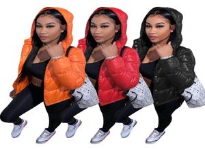 Women039s Kurtki zimowa kurtka puffer damska bąbelowa płaszcz z kapturem ciepły grube damskie streetwear czarny czerwono pomarańczowy kobieta 8472916