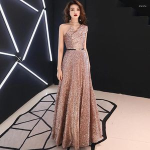 Casual Dresses Long Party Dress Wine Red Back V Neck Shine Sequin Sparkle Elegant Women Evening