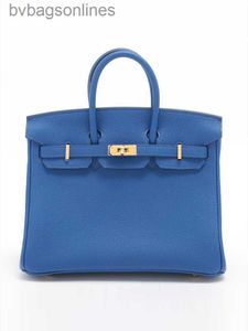 Vintage Hremms Real Logo Designer Bags Aaa Quality Women Brand Bard Birkkis 25 Pack Royal Blue Sirew Guckle Выгравирована 22 портативная средневековая сумка сумки