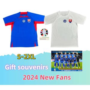 Yeni Slovakya Futbol Forması 24 25 Haraslin Ev Mavi Uzak Beyaz Futbol Gömlek 2024 2025 Sweatshirt Giysileri