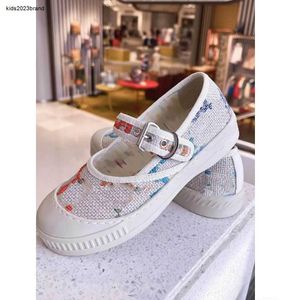 New Kids Sneakers Colorful Grid Letter Design Baby Disual Shoes Size 26-35 علامات تجارية عالية الجودة تغليف Girls Boys Designer Shoes 24may