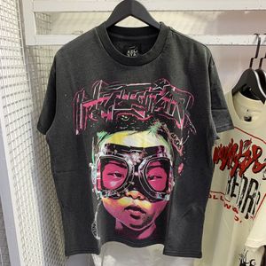 メンズデザイナーデザイナーT-シャツ服ゴシックティーシャツ男性女性カップルラッパーシンガーヘルストリートヒップスタースリーブヒップホップトップティー