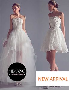 Bride Short Two Wear Wedding Dress Detachable outside Dress Light Wedding Dress