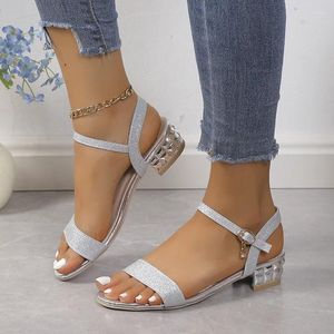 Sapatos casuais sandálias femininas 2024 Summer Cross Lacing Fashion Open Toe elegante confortável sexy