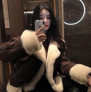 2021 Autumn e Winter New Warm Imitation Lamb Jackets The Coat Women Aviator Women039S Jacket5321487