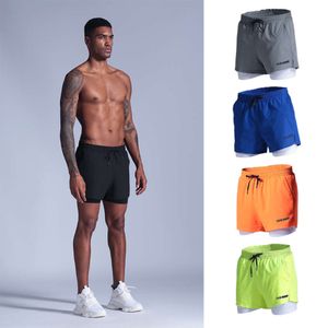 Lu Men Sport Shorts Casual Men's 2 in 1 Workout Running Lightweight raining Yoga Gym 7" Athletic Plus Size Shorts for Men Man Lu Lemon LL