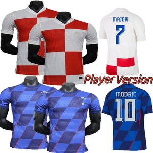 24 25 Croacia Modric Soccer Jerseys National Mandzukic Perisic Kalinic 2024 Croatia Football camisa Kovacic Rakitic versão