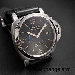 Pilot Wrist Watch Panerai LUMINOR Series Swiss Men's Watch Automatic Mechanical Luxury Watch Sports Tough Watch Large Diameter PAM01312 44mm Diameter