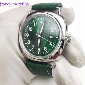 Equipamento 10 cores Retro 45mm Dial verde luminoso Japão NH35 Movimento Automático Mecânica Mecânica Mecânica Helve