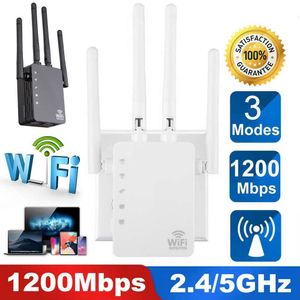 1200m Network Repeater Dual Band WiFi Signal Amplifier 2.4/5.8G Wireless Extender