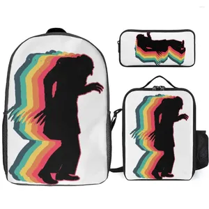 Rucksack Nosferatuer Horror Wesentliche zum Verkauf 3 in 1 Set 17 Zoll Lunchbag Stiftfirma Bleistiftkoffer komfortable Sommercamps t