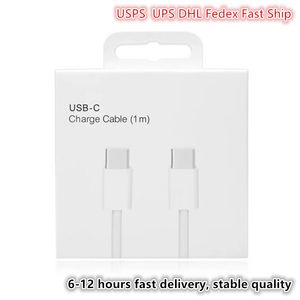 Jakość OEM 1m 3 stopy USB PD 20W 12W Type C do C Super Szybkie sznurki Ładowanie Szybkie iPhone ładowarki kabel iPhone do iPhone'a 14 13 12 11 X Pro Max i Samsung Android telefony