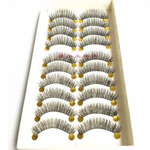 False Eyelashes 10 Pairs Soft Reusable 3D Volume Fake For Party Cosplay Makeup Supplies