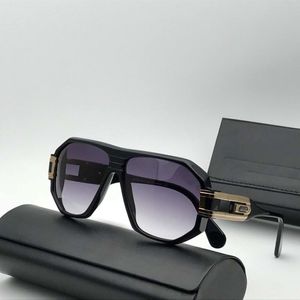 Legends 163 Pilot Sunglasses for Men Gold Black grey Gradient Lens Vintage Gloss Classic Sun Glasses Unisex gafas de sol with Box 249b