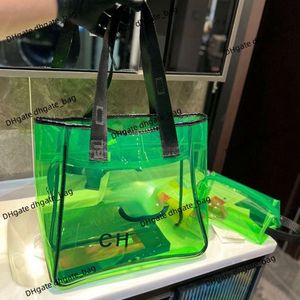 Marca de moda saco de praia bolsa feminina chan nova bolsa transparente de couro