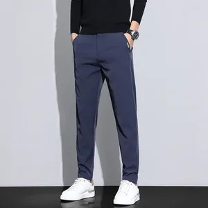 Men's Pants 2024 Autumn And Winter Straight Casual Loose Long Elastic Waist Product Thick Style