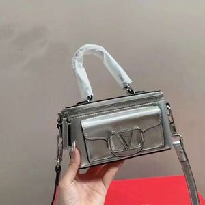 2024 feminina nova maquiagem quadrada pequena coloração sólida versátil ombro único crossbodybody handheld zipper bag box 80% fábrica por atacado