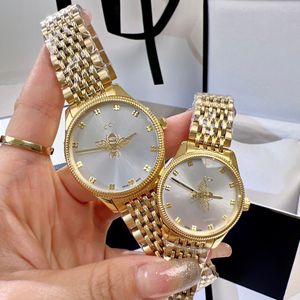 Fashion Gift Classic Timeless Slim Bee Pattern Vintage Quartz Classic Alphabet Markers Woman Watch Luxury Designer Watches Neutral The Simple Watchs