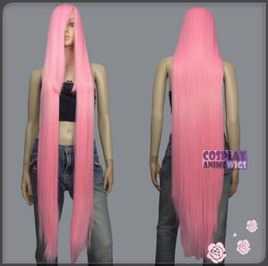 130cm light pink hitempシリーズ55cm余分な長いバンコスプレウィッグ99llp6601775