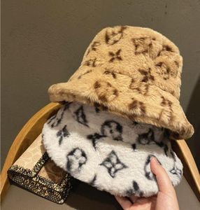 Designer Letter Print Pattern Plush Bucket Hat for Mens Womens Foldable Caps Luxury Fisherman Beach Sun Visor Man Casquette B7681234