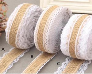 10m lote 2 5cm de linho de renda artesanal artesanato de Natal Bandlap Bandlap Rold Roll Rold Lace Trima