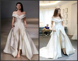 2020 점프 슈트 커스텀 커스텀 Make Make Make Ondshoulder Garment Evening Dresses Make Make Make Make Make Make Make Make Make Oandsidos Festa Women Fashion Exerence Prom Dress Zuhair MU1414592