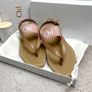 2024 Designer Woody sandals womens Mules flat slides Light tan beige white black pink blue lace Lettering canvas slippers summer outdoor indoor shoes eur35-42