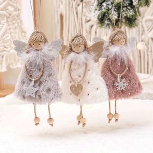 Hanging Tree Plush Decorations Pendants Decoration Cute Angel Doll Ornaments for Christmas New Year Birthday Party