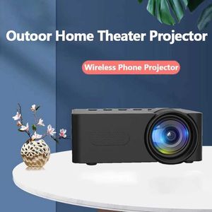 Проекторы мини -проектор мобильный видео Wi -Fi Интеллект портативного домашнего кинотеатра беспроводной экраны зеркало iPhone Android Movie Childrens Gift J240509