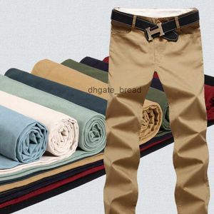 9 Kolorowy rozmiar 29-44 Bawełniane spodnie Męskie Klasyczne joggery Mężczyźni Wysokiej jakości Spodnie swobodne odzież Męskie Ubranie Czarne spodnie Khaki Bezpłatna wysyłka