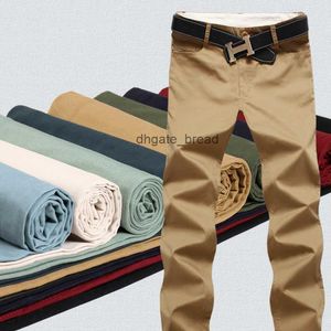 9 Farbgröße 29-44 Baumwollmenschen Hosen Klassische Jogger Männer Hochwertige Freizeithosen Herren Kleidung Schwarze Khaki-Hosen kostenloser Versand