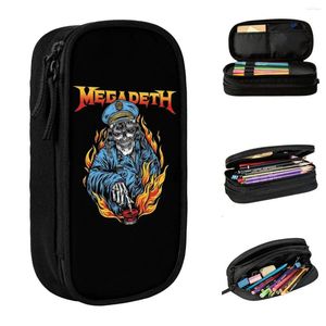Music Metal Megadeths Case di matita Porta della penna per studenti Big Ahability Bags Students School Cosmetic Stationery