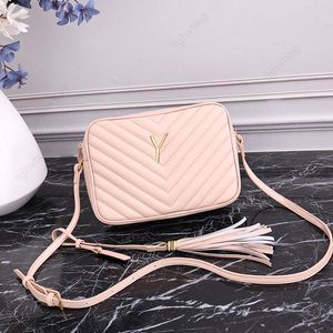 Men's vintage crossbody bag Luxury tassel shoulder bag designer bag High quality leather women's bag Fashion camera bag zipper handbag Design wallet New square bag