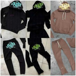 Mens Sweatshirts Y2K Women Streetwear Casual Hoodie Synaworld Overdimensionerad tvådelar Set Sweatshirt Tracksuit Hoodies Syna World Men kläder JHJT TVSQ