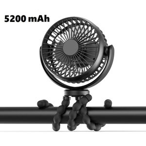 5200mAh Fan Fan Hand Hold Recarregable USB sem lâminas pequenos ventiladores dobráveis ​​Mini Ventilador Silent